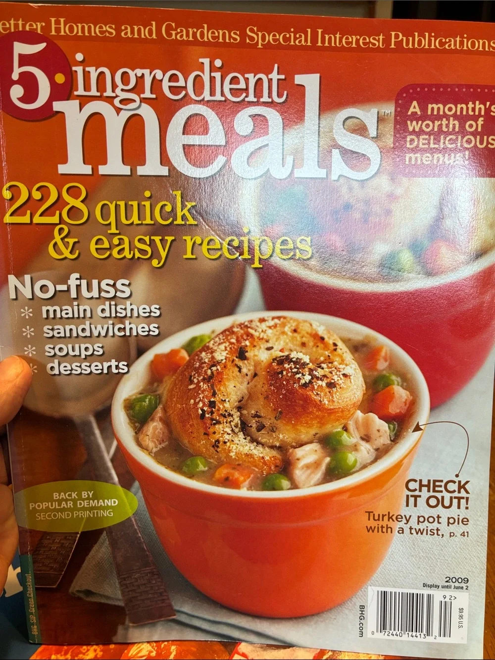 Better Homes & Gardens 5-Ingredient Meals Fast Fixin chicken magazine cookbooks